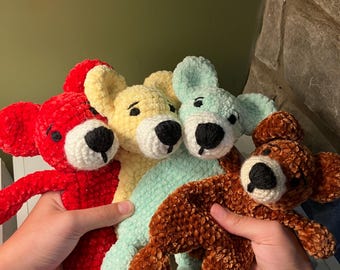 crochet bear lovies