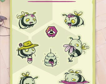 Zumbis Verdes Edição Limitada de Halloween | Folha de Adesivos A6 | | Adesivos de Papel para Diários e Álbuns de Recortes