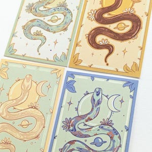 Wooden Snake Sticker ~ water-repellent ~ Chinese New Year ~ Zodiac Sign ~ Year of the Snake ~ Lunar ~ Moon New Year ~ Cover Sticker