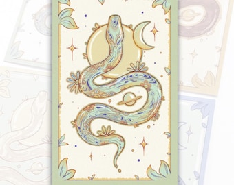 Adesivo grande de cobra mística ~ Edição à prova d'água