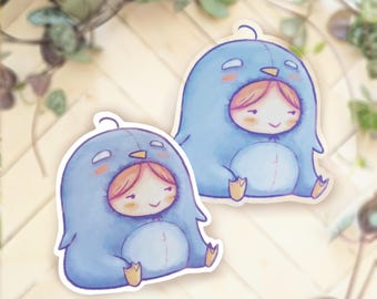 Adesivo de fantasia de pinguim fofo | Adesivo de vinil à prova d'água | Kawaii