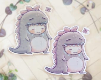 Adesivo fofo de dinossauro | adesivo à prova d'água | kawaii | diário