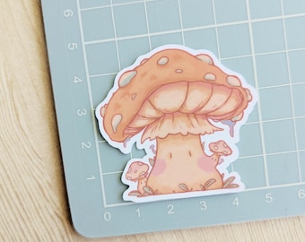 Adesivo "família fofa de cogumelos" | adesivo à prova d'água