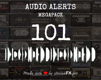 Audio Alerts MEGAPACK101 | Twitch Kick TikTok YouTube | Stylish Retro Sounds Audio Alerts