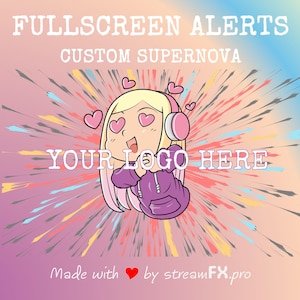 Supernova Animierte Stream Nachricht: Twitch, YouTube, TikTok