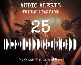 Audio Alerts TRIUMPH FANFARE | Twitch Kick TikTok YouTube | Stylish Carnival Circus Fanfare Tush Sounds Audio Alerts