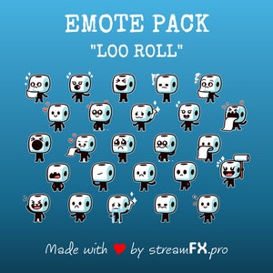 Loo Roll Emote Pack | Twitch, Discord, TikTok (Digital Download)