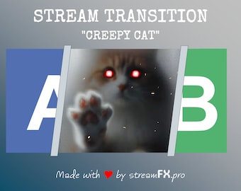 Griezelige kattenstroomovergang met geluid: Halloween Stinger (digitale download)