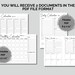 Calendar Printable and Fillable PDF, Daily Planner Printable, Weekly ...