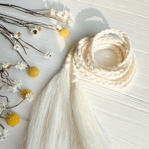 White Linen Rope Belt with Tassels, Linen Rope Belt for Women, Handmade Rope Belt, Summer White Belt, Gift For Her