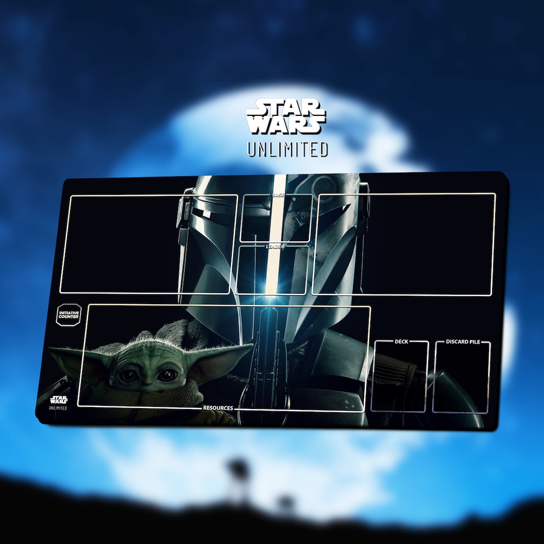Playmat Yoda X Mandalorian Star Wars Unlimited 6035cm 25 off on Orders of 2 Items or More Tcg