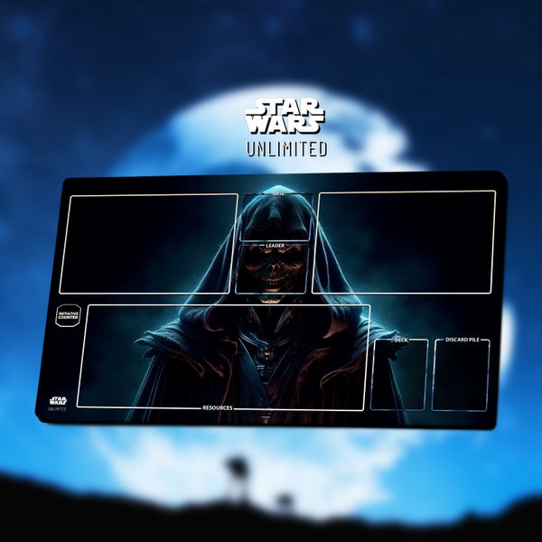 Playmat Darth Sidious/Palpatine - Star Wars: Unlimited - 60*35cm | 25% off on orders of 2 items or more ! TCG/Gamemat/SWU Playmat