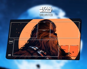 Tapis de jeu Chewbacca - Star Wars : Illimité - 60*35 cm | 25 % de réduction sur les commandes de 2 articles ou plus ! Tapis de jeu TCG/Gamemat/SWU