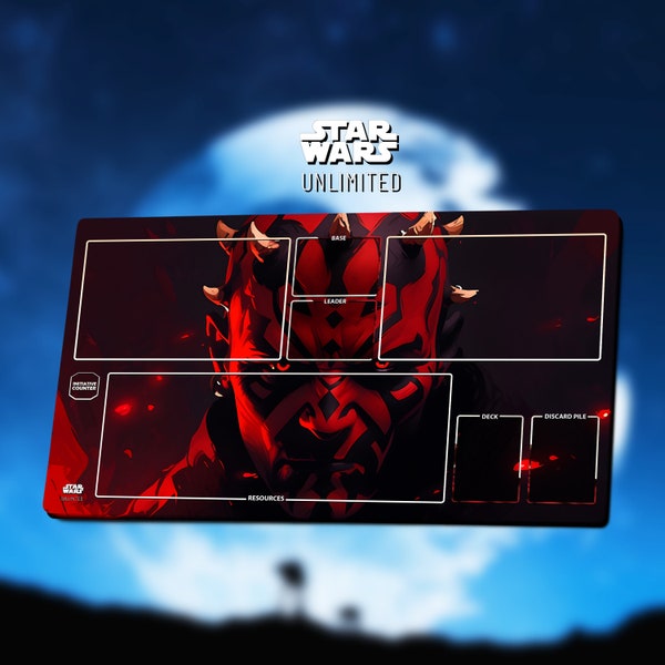 Playmat Darth Maul - Star Wars: Unlimited - 60*35cm | 25% off on orders of 2 items or more ! TCG/Gamemat/SWU Playmat