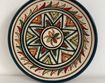 Hand-painted Moroccan Plate