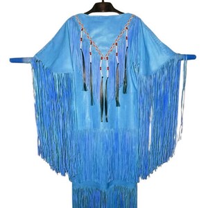 leather indian dress Custom Sewn Native American Leather Dresses