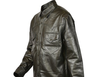Mens Real Leather Black Trucker Jacket Genuine Lambskin Motorcycle Jacket, Chaqueta de cuero negro
