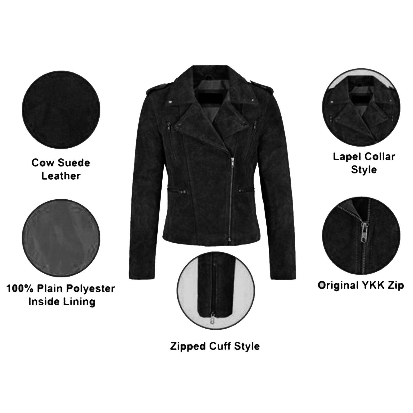 suède leather zip knit jacket black 2XL Zip Front Suede Leather Jacket | Stetson