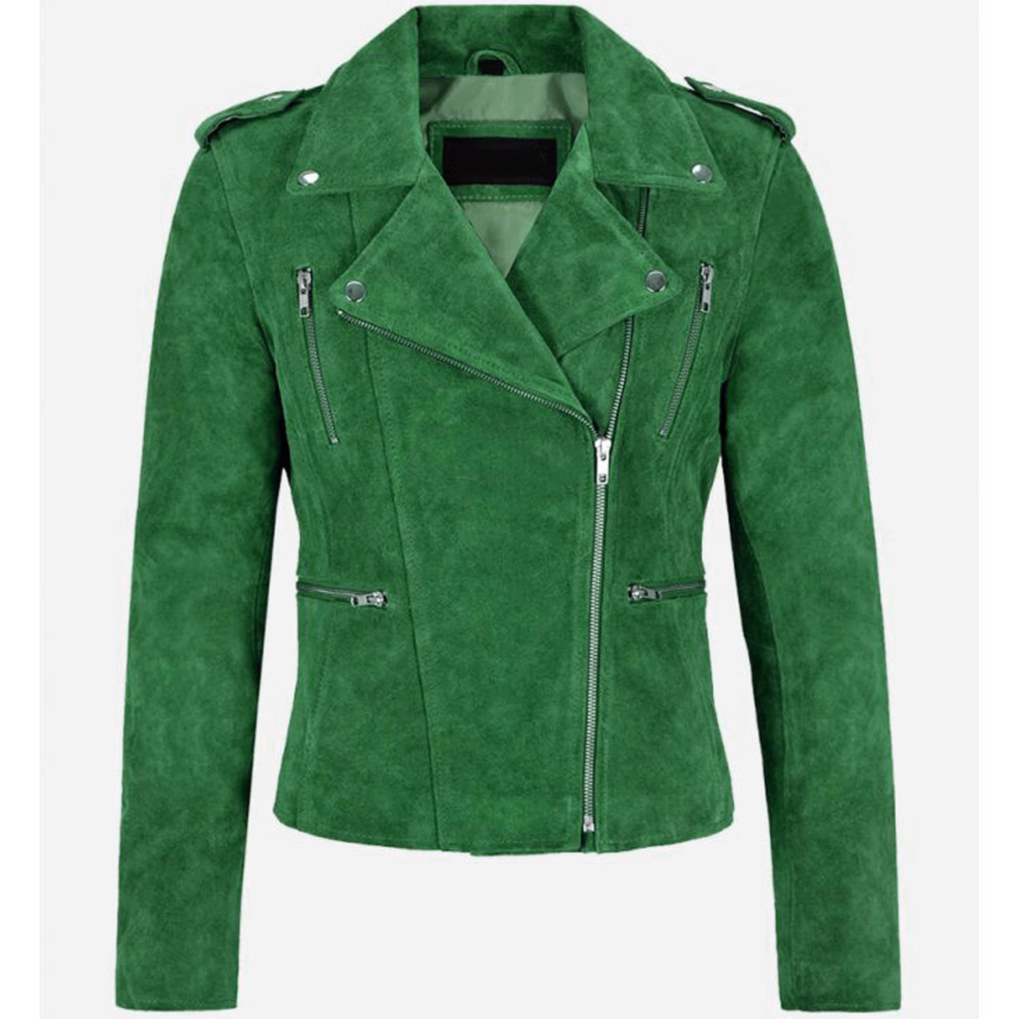 harapeco 商店　Color Suede blouson Green Color Suede blouson-25SS- - グリーン | harapeco Store