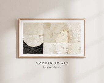 Modern Beige Abstract Art for Frame TV (Digital Download)