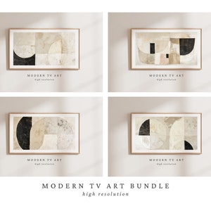 Frame TV Art Bundle, Modern Art Collection, Boho Neutral Beige Art, Abstract Painting, Samsung TV Art, Digital Download Bundle