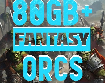 Fantasy Orc VIEJO MUNDO Inspirado y más / Proxies / Colección STL / 80 gb +