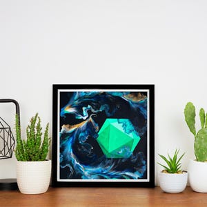 Art Print, D20 Art, DND, Dice