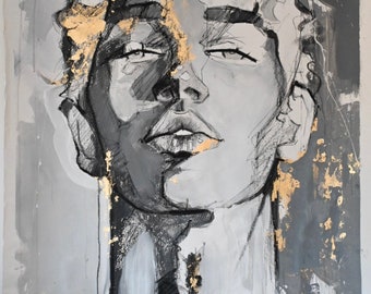 Fine Art Print, young man 25 cm x 40 cm