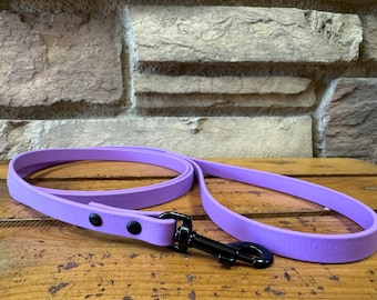 1/2" Biothane-riem | Biothane-riem met zwarte hardware | Waterbestendige riem | Hondentrainingsriem | Aangepaste hondenriem