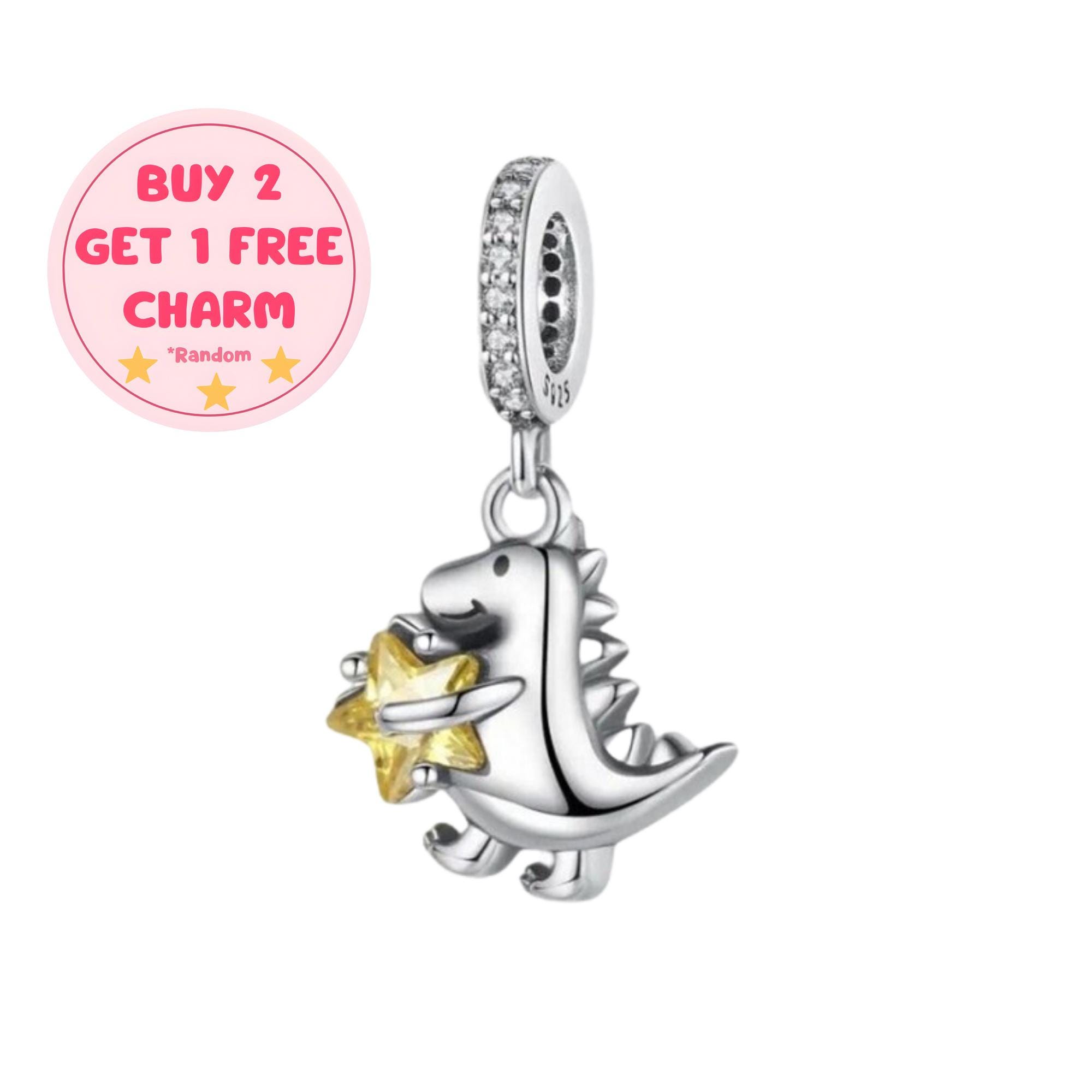 [パンドラ] Pandora Moments Dino the Dinosaur チャーム (スターリングシルバー 輸入品 798123並行輸入 PANDORA（パンドラ）の「ディノザウルス 恐竜 チャーム（チャーム