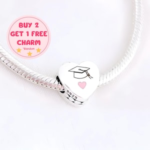 2025 Abschluss Charm für Armband, Abschluss Charm, 925 Sterling Silber Charm, Schul Charm, neues Desing Charm