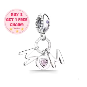 Mother Charm For Bracelet, 925 Sterling Silver Mom Charm, Birthday Gifts For Mother, Mothers Day Gifts, Best Mother Gifts