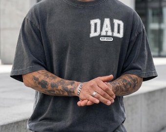 Dad Est 2026 Shirt, New Dad Comfort Colors Tee, Personalized Father Shirt, Fathers Day Gift for First Time Dad Tee