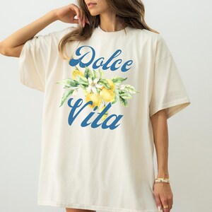 Comfort Colors tee, retro lemon shirt, limoncello graphic shirt, oversized Italia top, summer fruit tee, La Dolce Vita, Capri Italy shirt