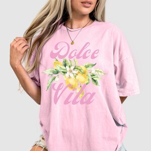 Comfort Colors tee, retro lemon shirt, limoncello graphic shirt, oversized Italia top, summer fruit tee, La Dolce Vita, Capri Italy shirt