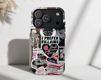 Dark Academia Villain Lover Phone Case, Protective Cover