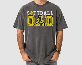 Comfort Colors® Softball, Softball Dad Shirt, Sports Dad Shirt, softball love dad shirt, shirt dad softball fan, dad softball player shirt