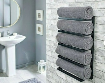 Multiple towel rack, towel storage for small bathroom, Towel holder