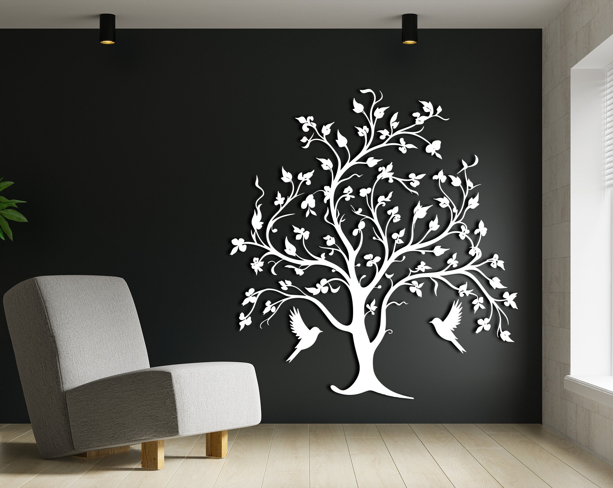 Metal Wall Decor, Metal Tree Wall Art, Tree of Life Decoration, Home