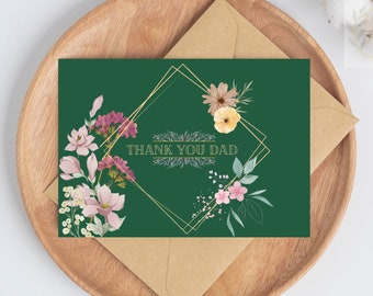 Father's day thank you card