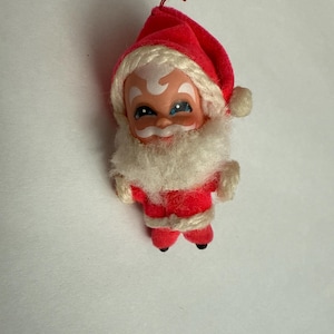 Vintage 1969 Mattel Santa Claus doll from the Liddle Kiddles collection, specifically known as the &quot;Santa Kiddle&quot; or &quot;Holiday Kiddle&quot;. 
