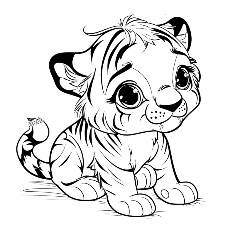 Baby Animal Coloring Pages, Kids Coloring Pages, Printable Coloring