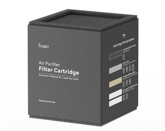 Replacement Filter Cartridge for FNATR Ventilation System – 5-Stage Filtration with Activated Carbon, G4, F9, and Dual H13 HEPA Filters