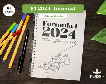 Formule 1 - Le journal (Livret à spirales A5)