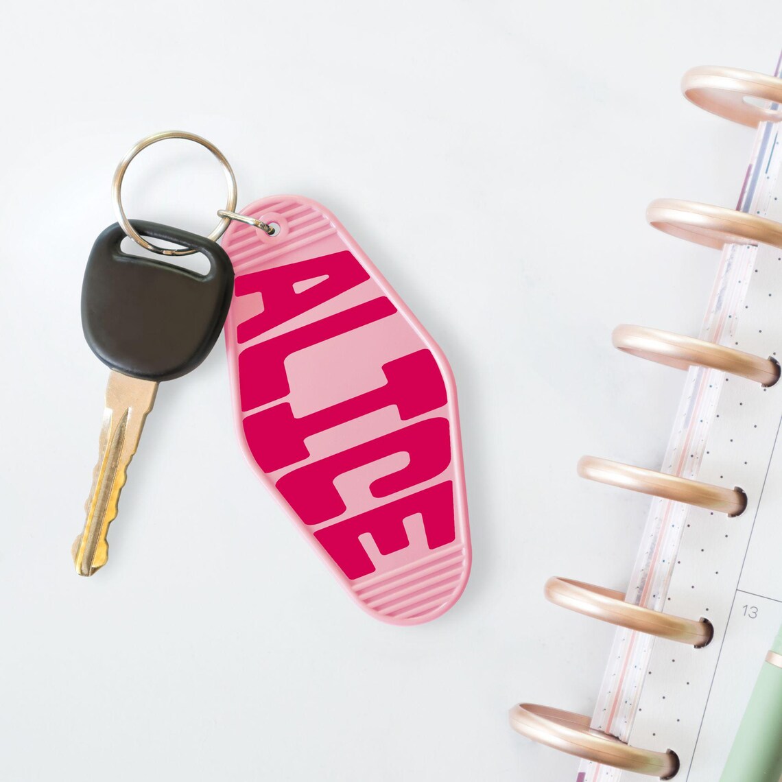 Custom Motel Keychain Digital Design - SVG PNG - Etsy