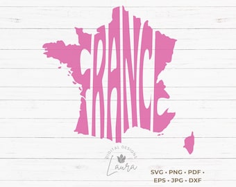 フランス ワード アート SVG カット ファイル