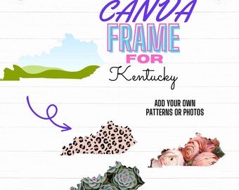 Kentucky Canva Rahmen Digitale Vorlage