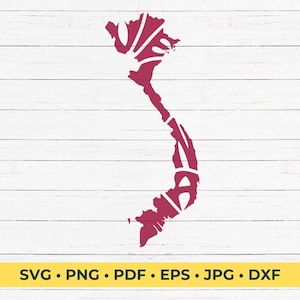 Vietnam Word Art SVG Cut File