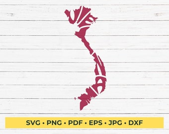 Vietnam Word Art SVG Cut File