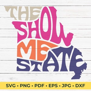Missouri The Show Me State SVG Cut File